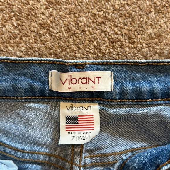 Vibrant ripped cropped jeans - Picture 3 of 4